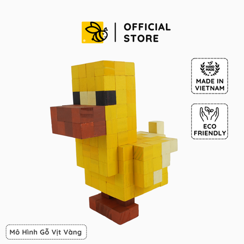 Mô Hình Gỗ Vịt Vàng (Art Toy)