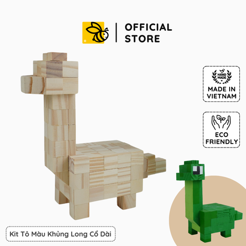 (DIY) Kit Tô Màu Khủng Long Cổ Dài (size s)