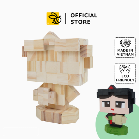 (DIY) Kit Tô Màu Mô Hình Cô Gái Quan Họ