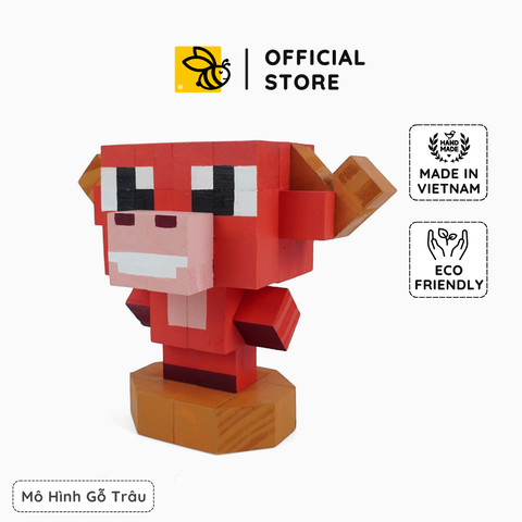 Mô Hình Gỗ 12 Con Giáp Sửu (Trâu)