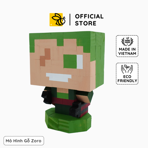 Mô Hình Gỗ Nhân Vật Zoro (One Piece)