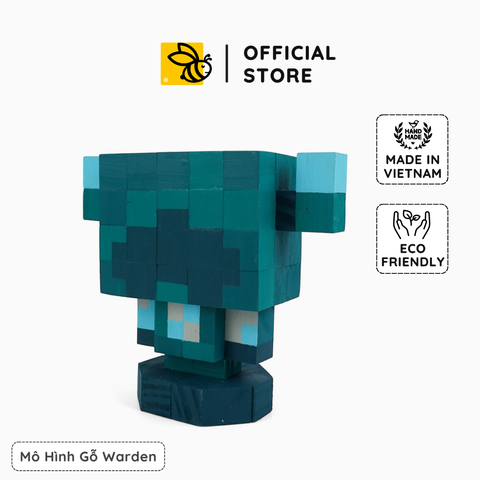 Mô Hình Gỗ Minecraft Warden (size s)