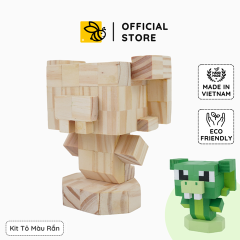 (DIY) Kit Tô Màu 12 Con Giáp Tỵ (Rắn)