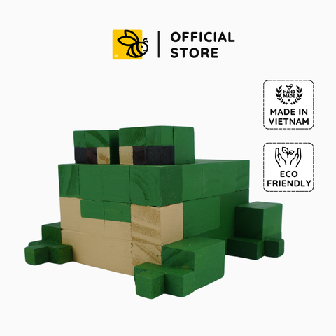 Mô Hình Gỗ Minecraft Frog Ếch (s)
