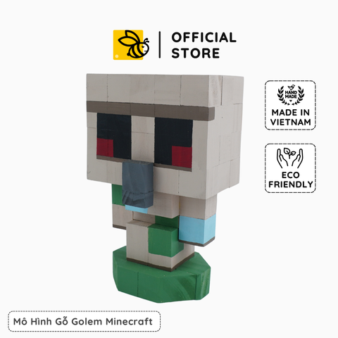 Mô Hình Gỗ Minecraft Golem (size s)