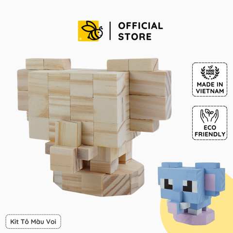 (DIY) Kit Tô Màu Voi (size s)