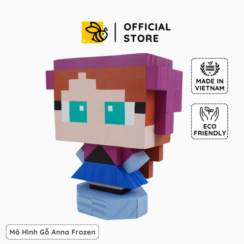 Mô Hình Gỗ Nhân Vật Anna (Frozen)