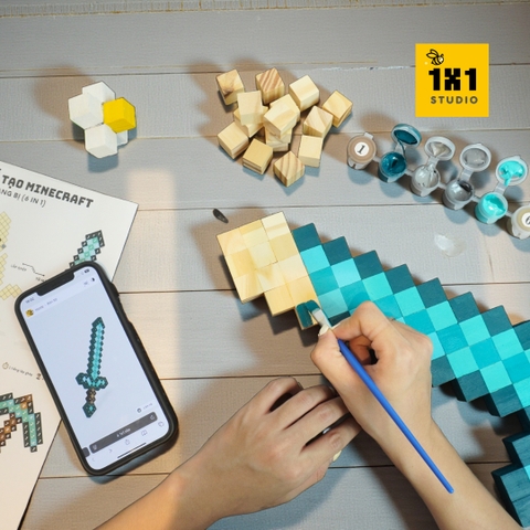 p9. Bộ Chế Tạo 2 Trang Bị Minecraft Kim Cương