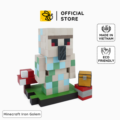 Mô Hình Gỗ Minecraft Iron Golem (Art Toy)