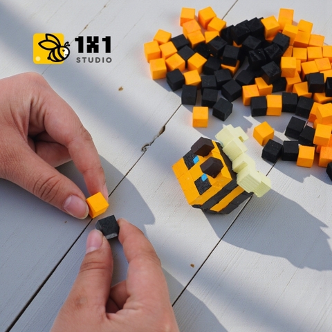 p2. Bộ Lắp Ghép Mô Hình Minecraft Bee (Thu Nhỏ)