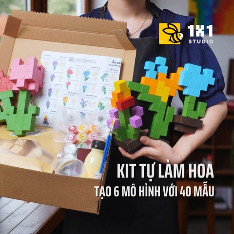 KIT Tự Làm 6 Mô Hình Hoa Gỗ (40 Mẫu)