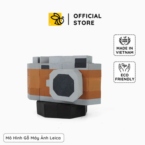 Mô Hình Gỗ Máy Ảnh Leica (size s)