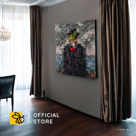 Tranh Pixel The Son of Man (Blur)