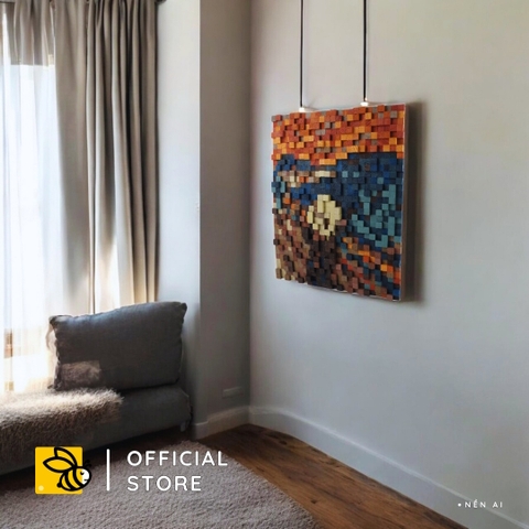 Tranh Pixel The Scream (Blur)