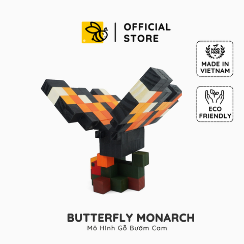 Mô Hình Gỗ Bướm Vua (Art Toy)
