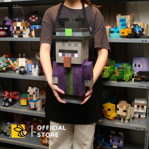 Mô Hình Gỗ Bigsize Minecraft Witch (Art Toy)