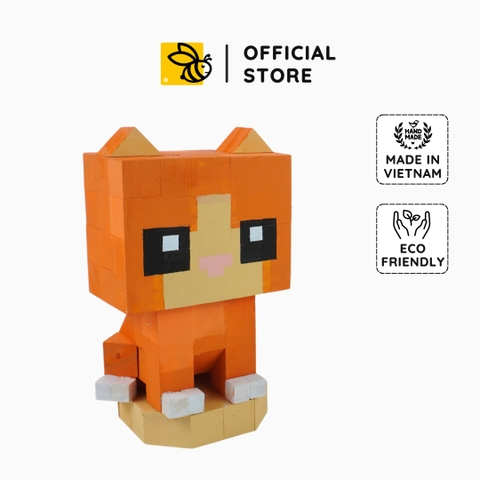 p5 - Mô Hình Gỗ Mèo Cam