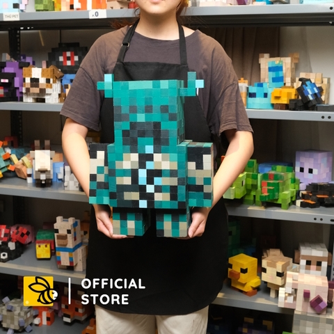 Mô Hình Gỗ Bigsize Minecraft Warden (Art Toy)