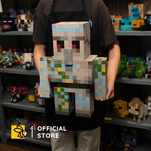 Mô Hình Gỗ Bigsize Minecraft Golem (Art Toy)