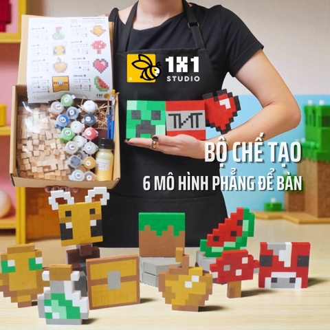 Bộ Chế Tạo 6 Mô Hình Phẳng Decor Thu Nhỏ (Bộ 1)