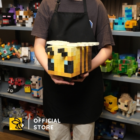 Mô Hình Gỗ Bigsize Minecraft Bee (Art Toy)