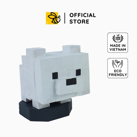 p9 - Mô Hình Gỗ Gấu Trắng (We bare bear)