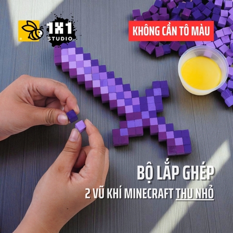 Bộ Lắp Ghép 2 Trang Bị Minecraft Netherite (Thu Nhỏ)