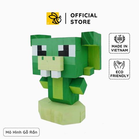 Mô Hình Gỗ 12 Con Giáp Tỵ (Rắn)