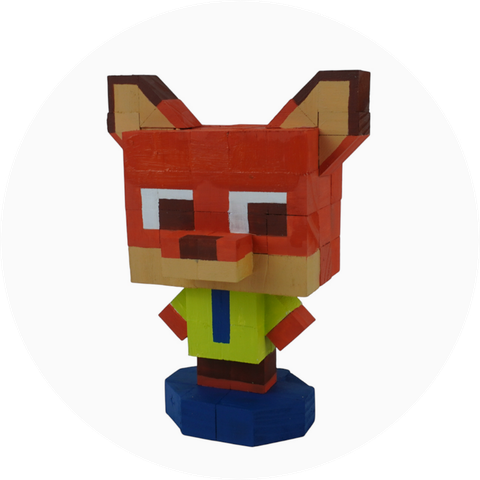 p6 - Mô Hình Gỗ Cáo Nick (Zootopia)