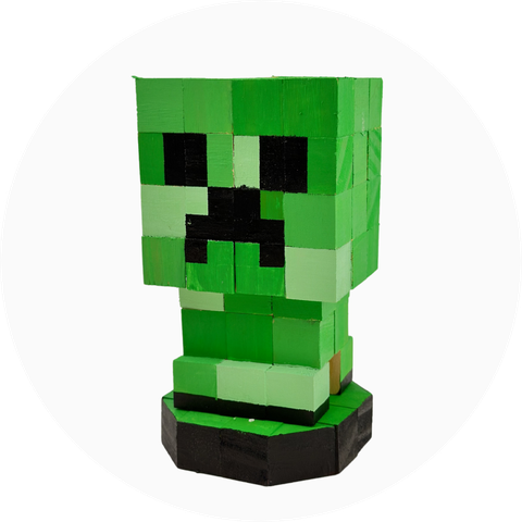 p5. Mô Hình Gỗ MC Creeper (MỚI)