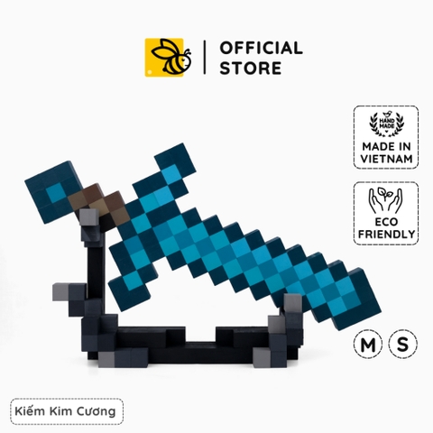Mô Hình Gỗ Minecraft Kiếm Kim Cương