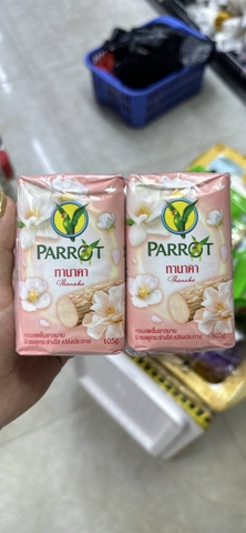 Lốc 4 bánh Xà bông tắm Con Vẹt Thái Lan Hương gỗ thơm Thanaka