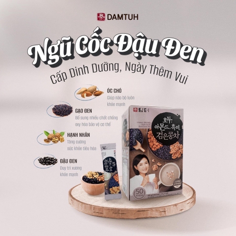 Bột ngũ cốc đậu đen Damtuh Hàn Quốc 900g (50 gói)