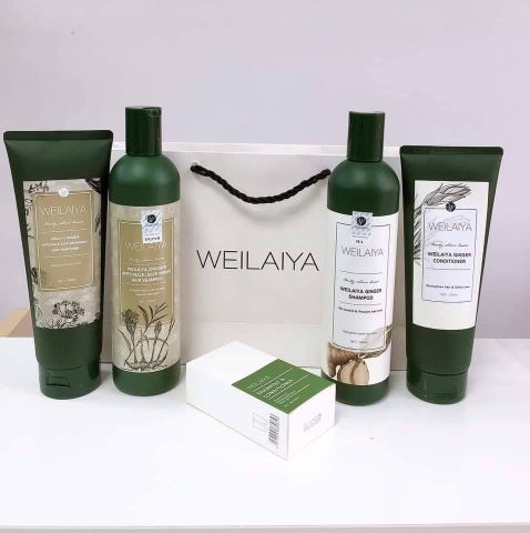 Dầu gội xả gừng Weilaiya chống rụng kích thích mọc tóc