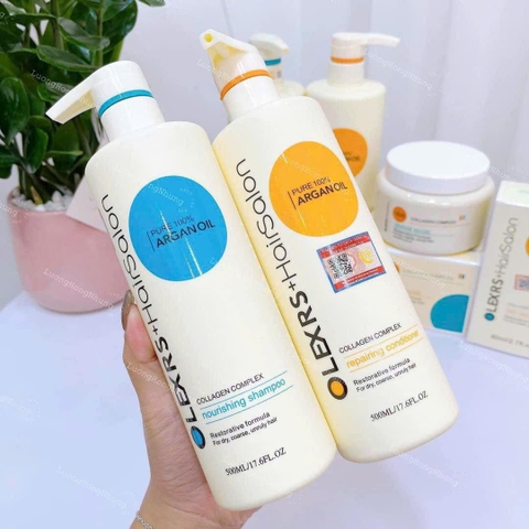 Dầu Gội Xả Olexrs Argan Oil Collagen Hair Salon 500ml - 1000ml