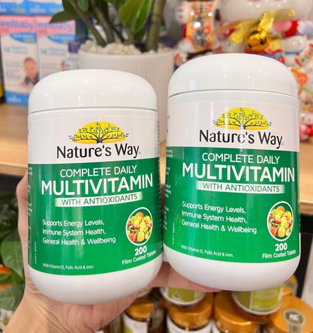 Vitamin Tổng Hợp Nature’s Way Complete Daily Multivitamin Úc 200 Viên