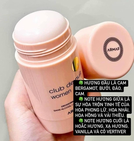 Lăn Nách Armaf Club De Nuit For Women 75g dành cho nữ