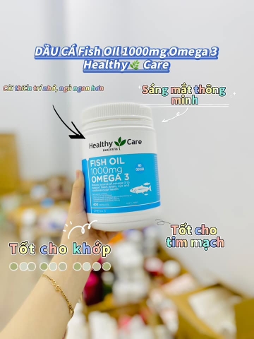 Dầu Cá Omega 3 Healthy Care Fish Oil 1000mg Của Úc, 400 viên