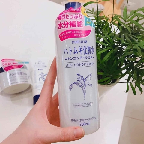 Nước hoa hồng toner ý dĩ Hatomugi Nature của Nhật Bản 500ml