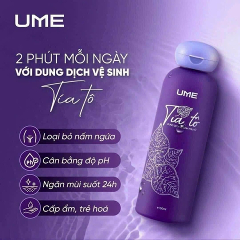 Dung Dịch Vệ Sinh Tía Tô UME 150ml