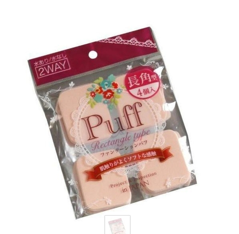 Mút trang điểm Makoto gói 4 chiếc 54x42x7mm