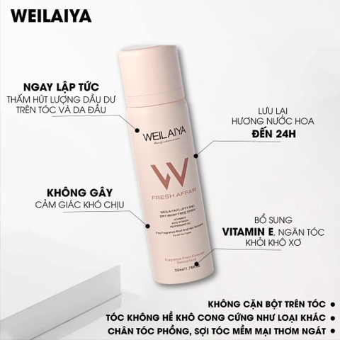 Gội khô làm phồng tóc Weilaiya