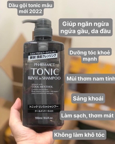 Dầu gội nam Tonic Pharmaact Nhật Bản 600ml