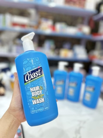 Dầu gội và sữa tắm 2-in-1 Coast Classic scent 946ml