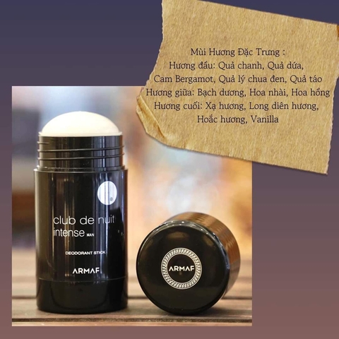 Lăn nách Armaf Club De Nuit Intense Man 75ML dành cho nam