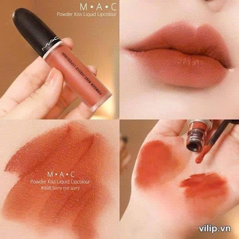 Son kem MAC 998 Powder Kiss Liquid Lipcolour