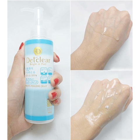 Tẩy tế bào chết Detclear Bright And Peel Nhật Bản 180ml