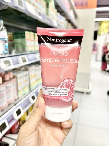 Sữa rửa mặt Neutrogena Purete Pamplemousse hương bưởi hồng tuýp 150ml