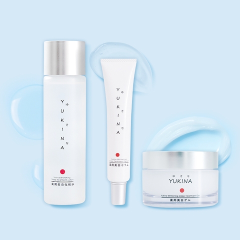 Bộ trị nám tàn nhang, dưỡng trắng da Yukina Medicated Skincare Nhật Bản (combo)