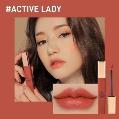 Son 3CE Activelady hồng cam đất